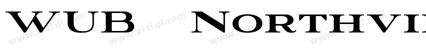 WUB   Northville 01字体转换